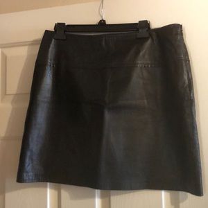 Leather skirt